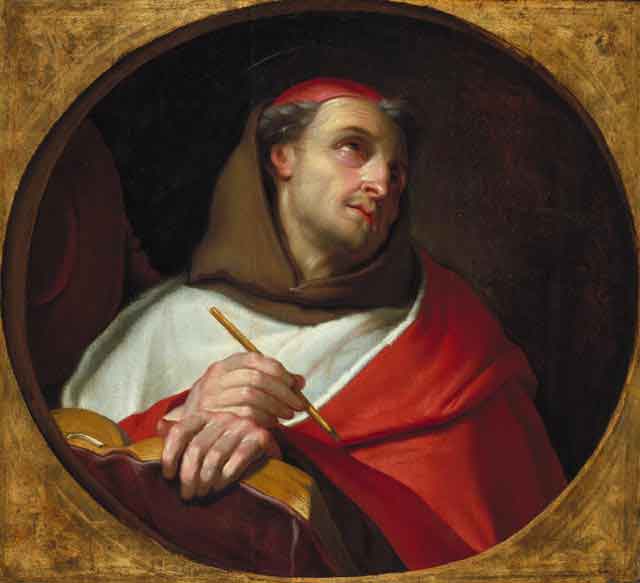 Painting of St. Bonaventure by Claude François, circa 1650-1660