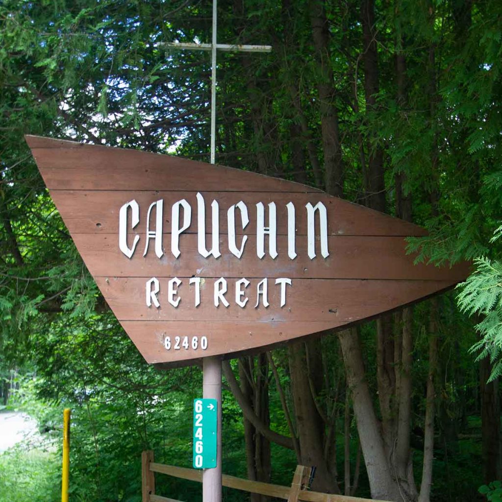 Capuchin Retreat sign on Mt. Vernon Road