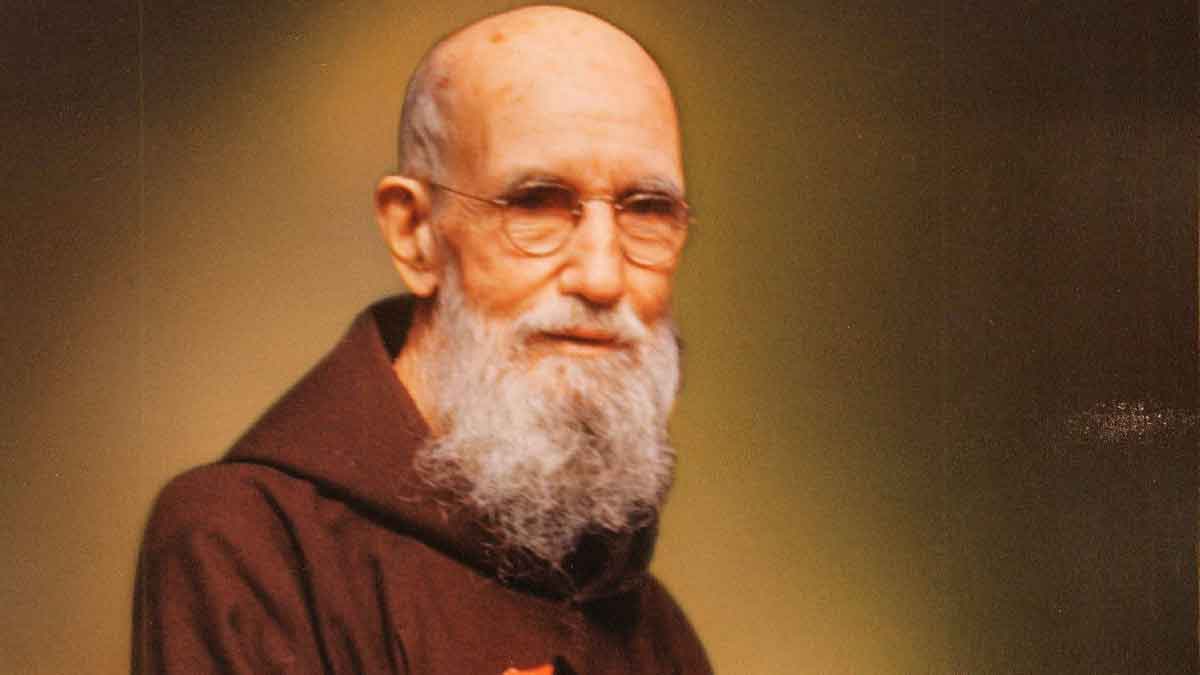1953 portrait of Blessed Solanus Casey taken by Br. Leo Wollenweber