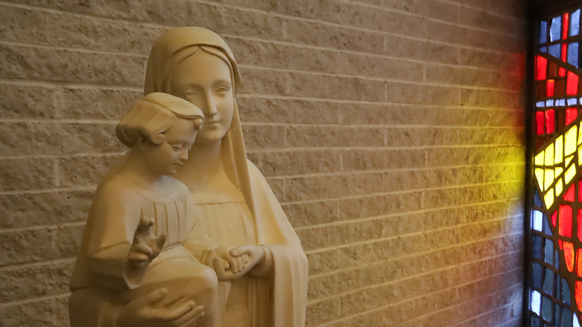 Statue of Madonna and Child in the Capuchin Retreat Chapel