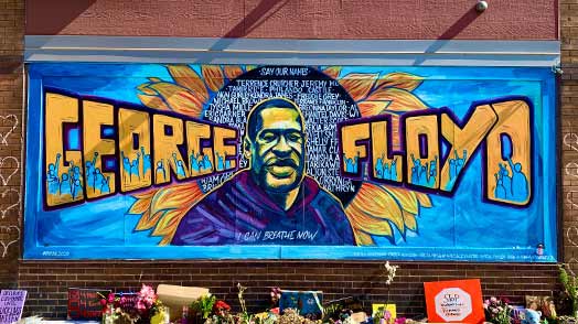 George Floyd mural in Minneapolis