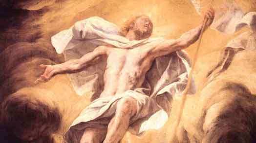 Resurrected Jesus by Luca Giordano
