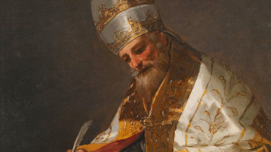 Portrait of St. Gregory the Great painted by Francisco Goya, circa 1796-1799.
